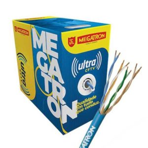 Cabo Ultra CFTV 4PX24AWG 300m Branco Megatron - CX / 300