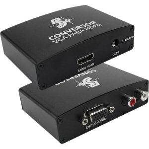 Conversor de Vídeo Vga X Hdmi 5+