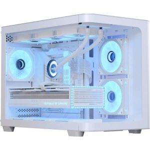 Gabinete Gamer Aerocool ATX P300C Branco Lateral Vidro [F002]