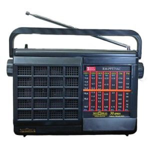 Rádio Portátil Motobras RM-PFT73AC 7 Faixas Preto