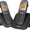 Telefone S/ Fio Id + Ramal C/ Entrada P/ Fone De Ouvido Ts 5122 Preto 4125122