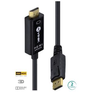 Cabo Displayport 1.3 P/ Hdmi 2.0 - 2 Metros - H20dp13-2