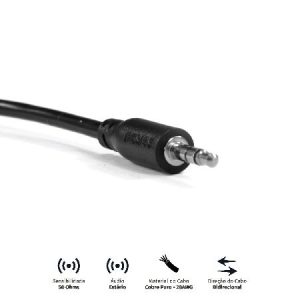 Cabo Auxiliar De Audio P2 3.5mm M Para P2 3.5mm M - 2 Mts - P35m-2