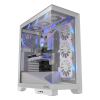 Gabinete Gamer Pcyes Forcefield Flow White Ghost - Gfffwg