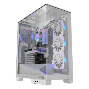 Gabinete Gamer Pcyes Forcefield Dome White Ghost - Gffdwg