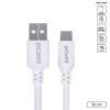 Cabo Usb A 2.0 Macho P/ Usb Tipo-c - Branco - 50 Cm - Puacb-05