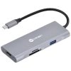 Hub Usb Tipo-c 7 Em 1 C/ 3x Usb 3.0 + Leitor De Cartão Sd/tf + Hdmi + Tipo C - Hc-7