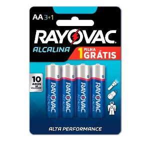 Pilha Alcalina Aa Com 4 208013