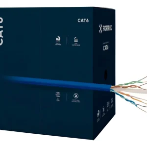 Cabo de Rede CAT6 305m Fortrek FK 510C CMX Vermelho - CX / 305